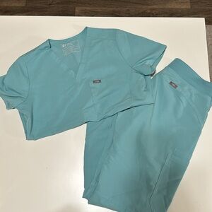 Women’s Figs scrub set - sea glass